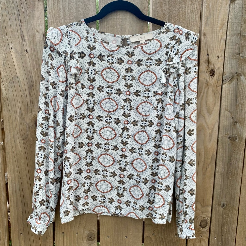 LOFT Medallion Blouse